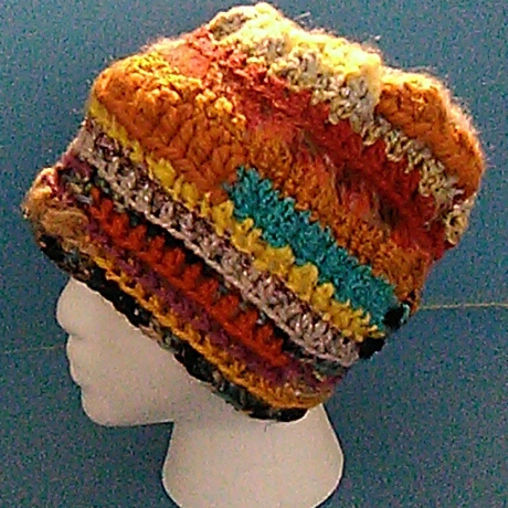 Beanie, Slightly Slouchy & Knobby